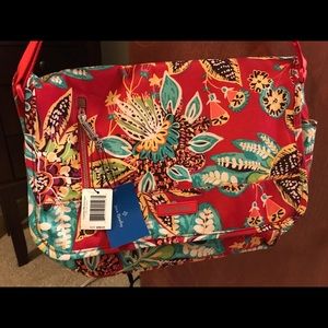 Brand New Vera Bradley Messenger Laptop Bag